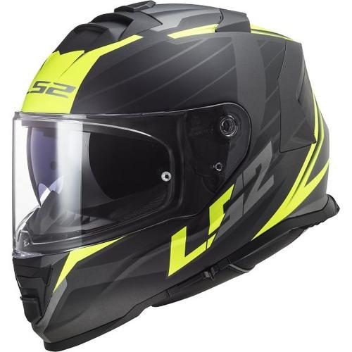 LS2 FF800 Storm 2 Nerve Helmet - matt black h-v yellow