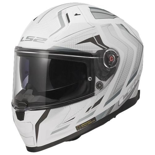 LS2 FF811 Vector 2 Alizer Helmet - matt white silver