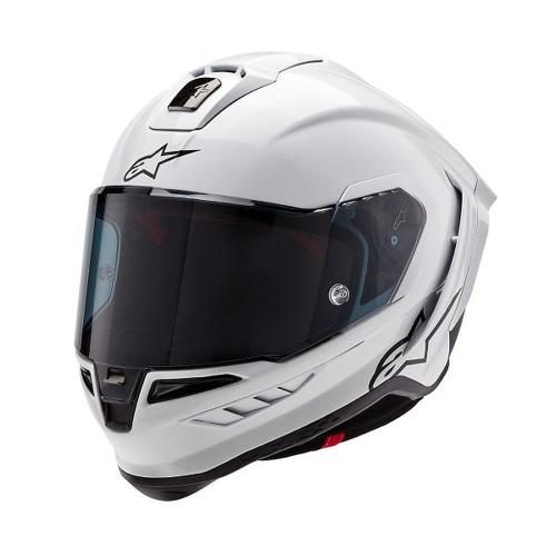 Alpinestars Supertech R10 Solid Helmet - white glossy black matt