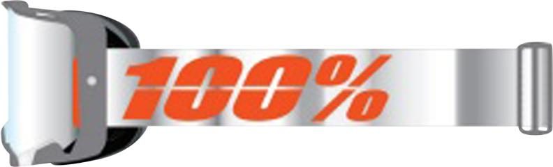 100% Armega HIPER Goggle Silver - Mirror Silver Lens