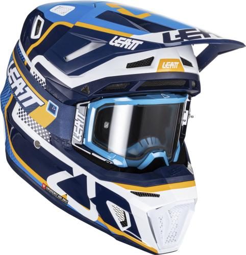 Leatt Helmet Kit Moto 8.5 V24 Ink - blau-weiss-orange