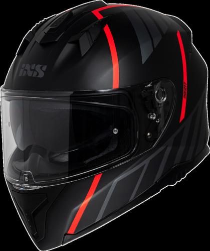 iXS Integralhelm iXS217 2.0 - matt schwarz-rot