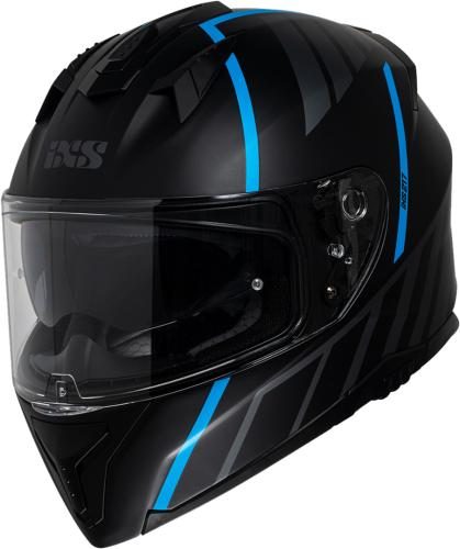 iXS Integralhelm iXS217 2.0 - matt schwarz-hell blau