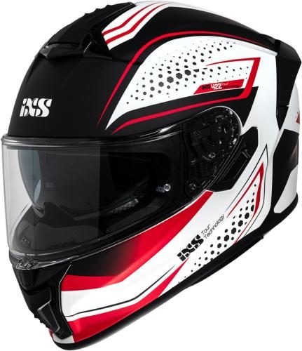 iXS Integralhelm iXS422 FG 2.2 - matt weiss-rot