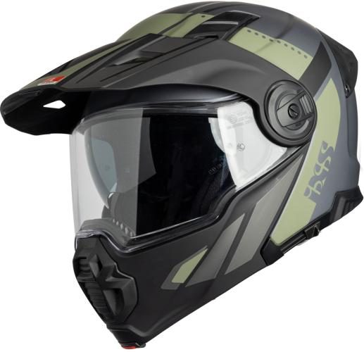 iXS Klapphelm Venture 1.0 M37 - schwarz-grau-grün