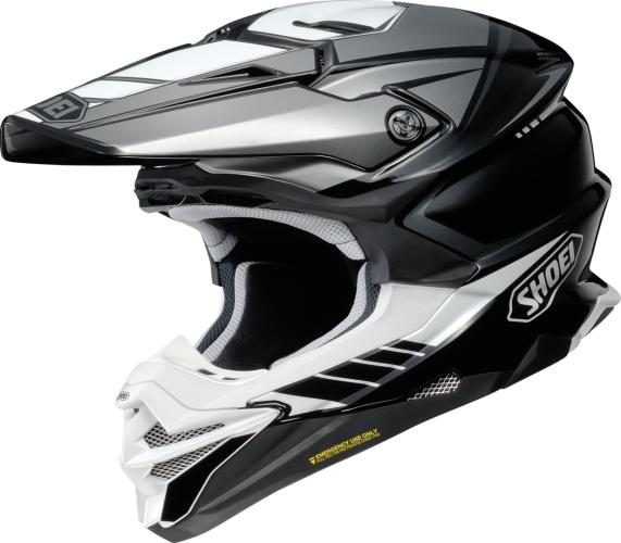 SHOEI Motocrosshelm VFX-WR 06 JAMMER TC-5 - schwarz-weiss-silber