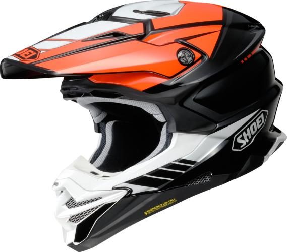 SHOEI Motocrosshelm VFX-WR 06 JAMMER TC-8 - orange-schwarz-weiss
