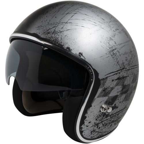 iXS 77 2.5 Jethelm - silber matt-schwarz