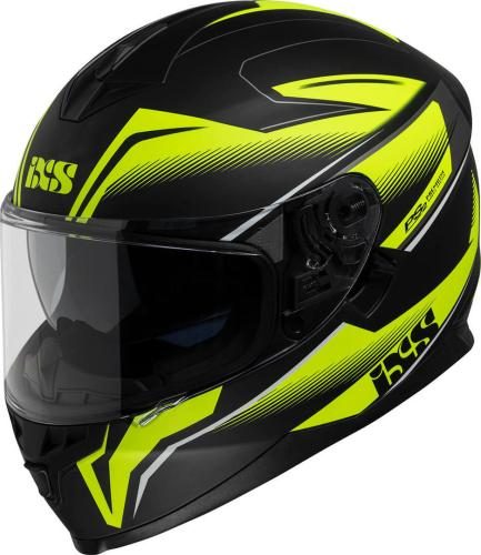 iXS HX 1100 2.3 Integralhelm - schwarz matt-gelb fluo