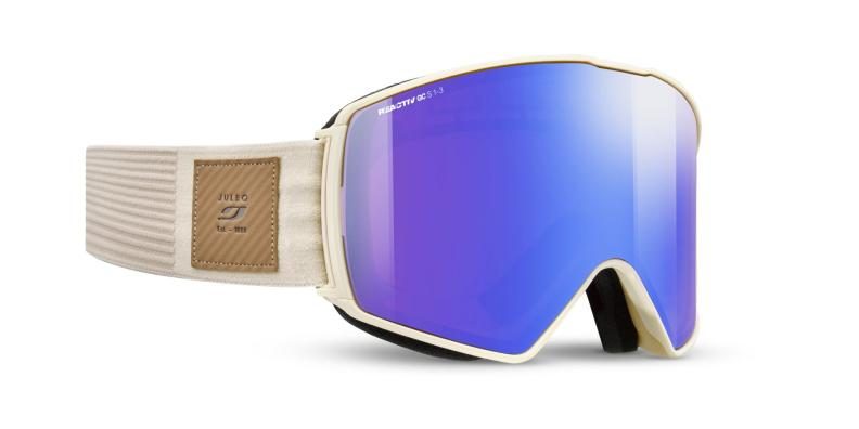 Julbo Skibrille Launcher - beige, reactiv 1-3 glare control, zinnoberrot