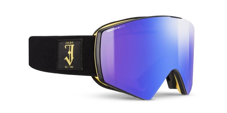Julbo Skibrille Razor Edge - schwarz / gelb, reactiv 1-3 glare control, zinnoberrot