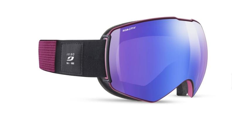 Julbo Skibrille Lightyear - schwarz-violett, reactiv 1-3 high contrast, flash blau
