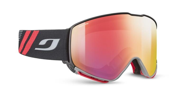 Einzelstück Julbo Skibrille Quickshift Otg - schwarz, reactiv 1-3 high contrast, flash rot