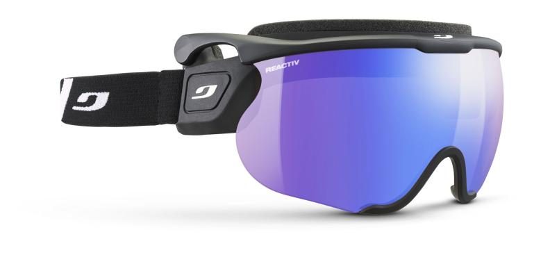 Julbo Skibrille Sniper Evo L - schwarz, reactiv 1-3 high contrast, flash blau