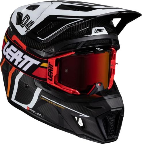 Leatt Helmet Kit Moto 9.5 V25 carbon - weiss