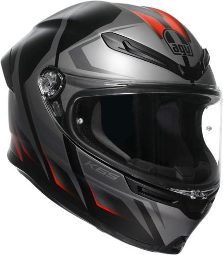 AGV Integralhelm K6 S Karve matt - schwarz-grau-rot
