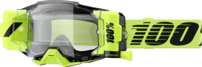 100percent 100% Armega FORECAST Goggle Neon - yellow clear lens