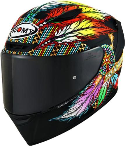 Suomy Integralhelm Track-1 Chieftain - schwarz matt-gelb-blau