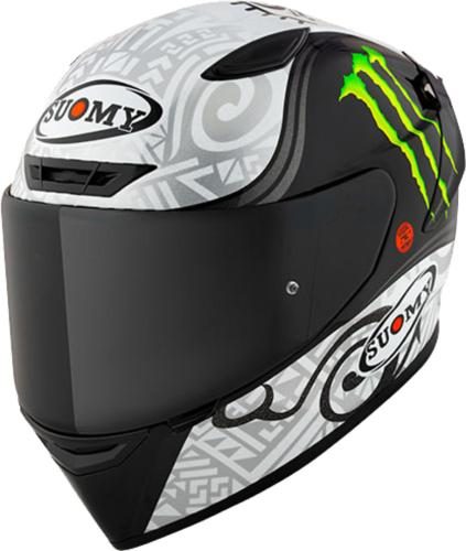 Suomy Integralhelm Track-1 Bagnaia Winter Test Monster Replica - schwarz-grau-weiss