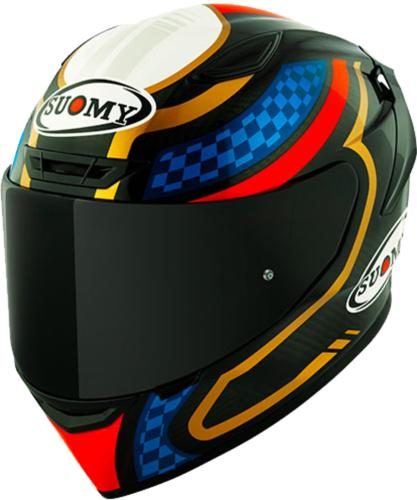 Suomy Integralhelm TX-Pro Emblem - schwarz-rot-blau-gold