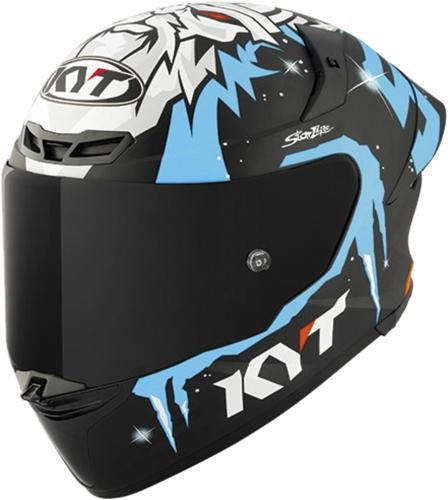 KYT Integralhelm TT-Revo Masia Replica Winter Test - schwarz-blau-weiss