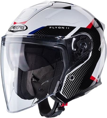 Caberg Jethelm Flyon II Boss - weiss-rot-blau