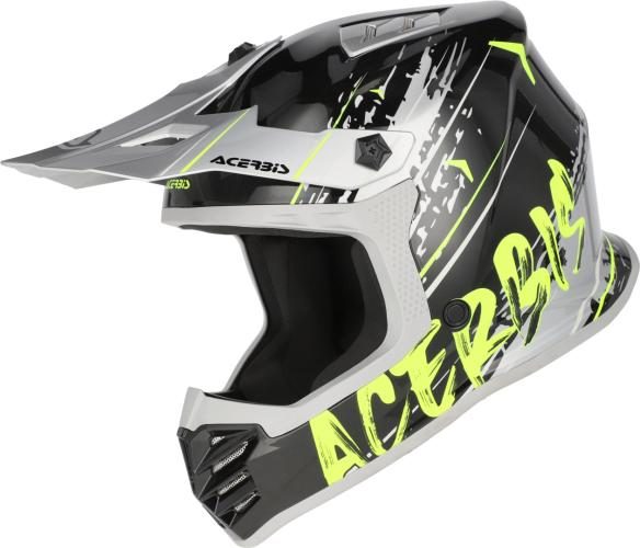 Acerbis Motocrosshelm PROFILE Junior - schwarz-gelb