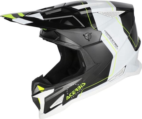Acerbis Offroadhelm T711 - schwarz-weiss