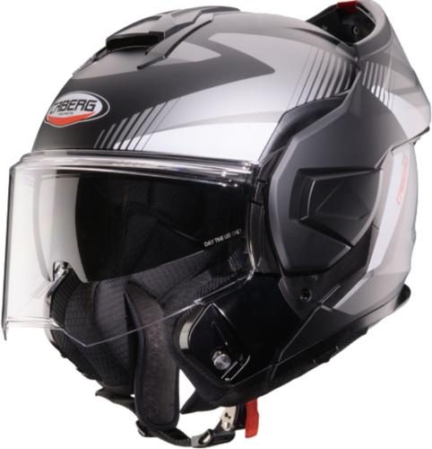 Caberg Klapphelm Trip Lunar - matt grau weiss