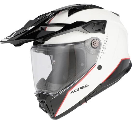 Acerbis Multifunktionalhelm ATTACK - weiss-schwarz