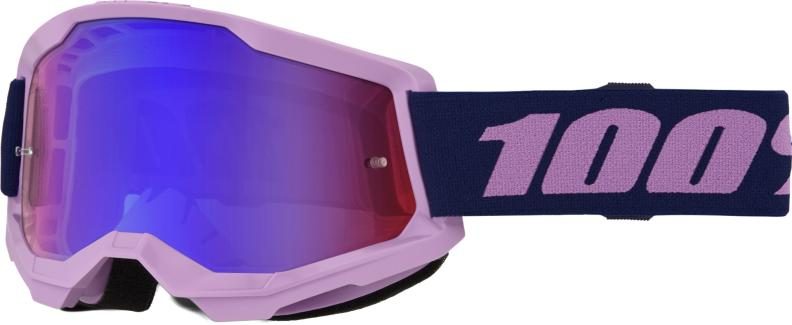 100percent Goggle Strata 2 Purple - Red/Blue Mirror Lens