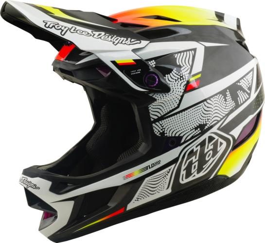 Troy Lee Designs D4 Carbon Helmet W/Mips - Lined Up black