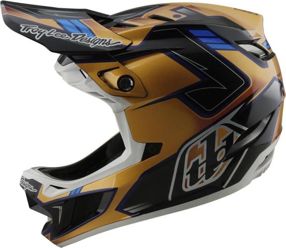 Troy Lee Designs D4 Composite Helmet W/MIPS - Royality schwarz-gold