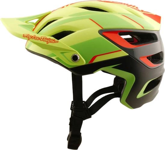 Troy Lee Designs A3 Helmet W/MIPS - Lines gelb