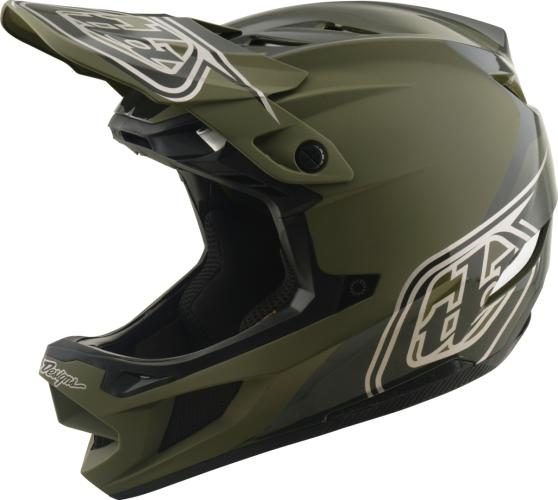 Troy Lee Designs D4 Polyacrylite Helmet W/Mips - Shadow green