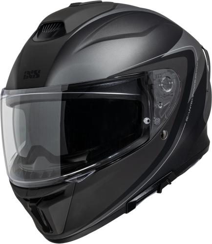 iXS Rapid 1.0 Graphic Integralhelm - dunkelgrau matt