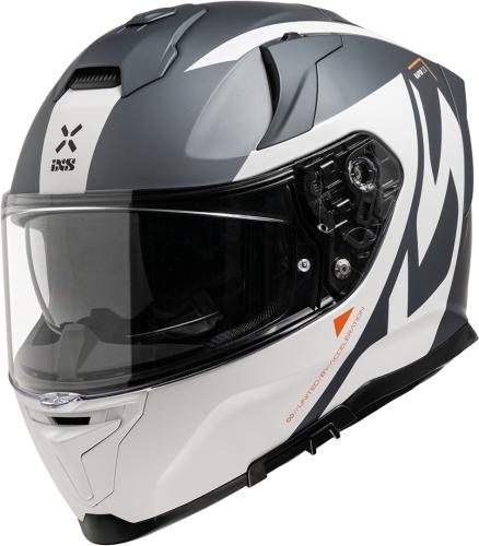 iXS Rapid 2.0 Graphic Integralhelm - weiss matt-grau