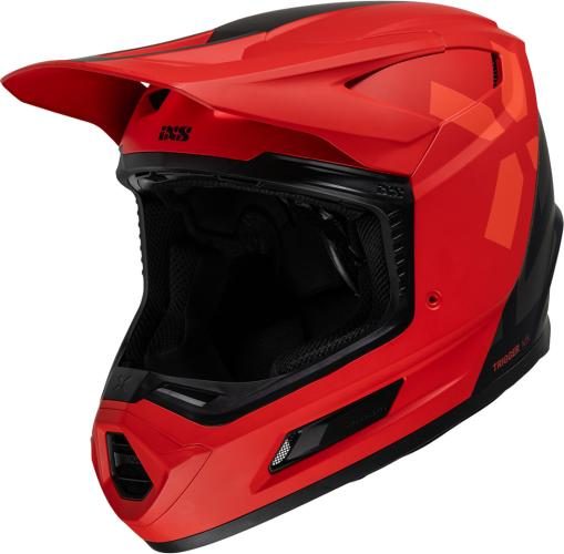 iXS Trigger MX 1.0 Graphic MIPS Integralhelm - rot matt-schwarz