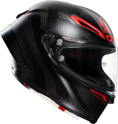 AGV Integralhelm Pista GP RR Intrepido - matt carbon schwarz-rot