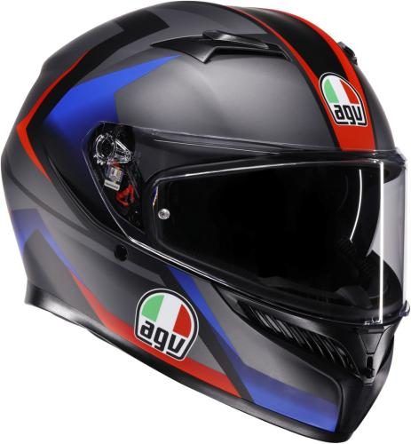 AGV Integralhelm K3 Striga - matt schwarz blau rot