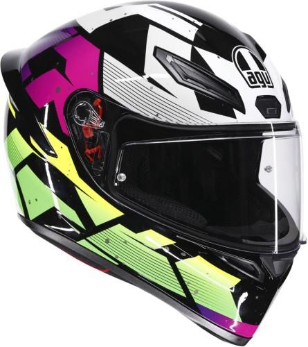 AGV Integralhelm K1 S Punkpulse - grau violett grün