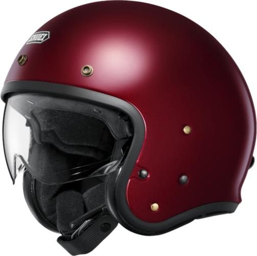 SHOEI Jethelm J-O 2 Plain - garnet metallic