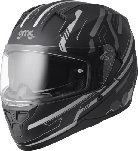 gms Integralhelm Hexago Graphic - grau