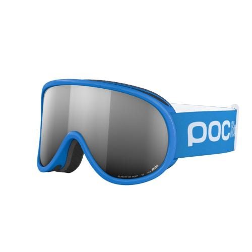 POCito Retina Kinder Skibrille - Fluorescent Blue/Partly Sunny Silver