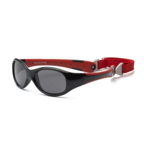 Real Shades Sonnenbrille Explorer für Kleinkinder - Rot Schwarz