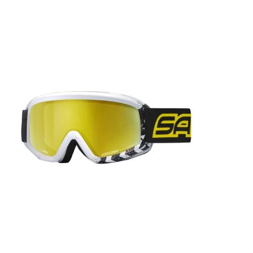 Salice Junior Skibrille - white-black / darw yellow