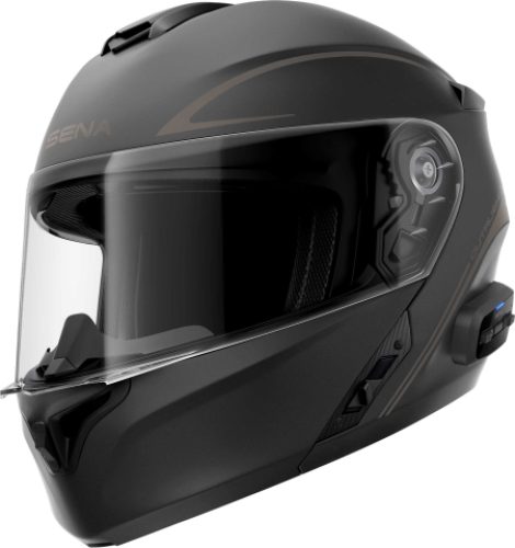 Sena OUTRUSH R Smart Motorrad-Klapphelm - schwarz matt
