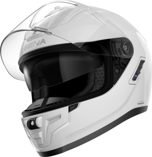 Sena PHANTOM Smart Motorrad-Integralhelm - weiss glanz