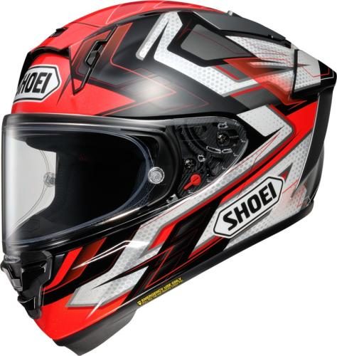 SHOEI X-Spirit Pro Escalate TC-1 Integralhelm - rot-weiss-silber