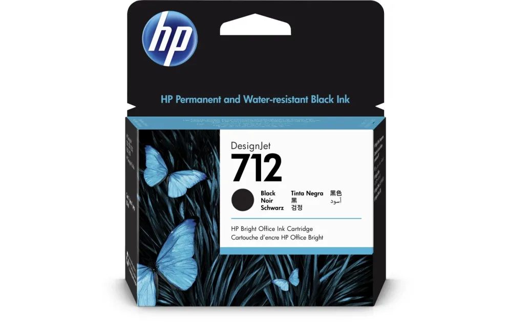 HP Tintenpatrone 712 black 3ED71A DesignJet T230/250/630 80ml